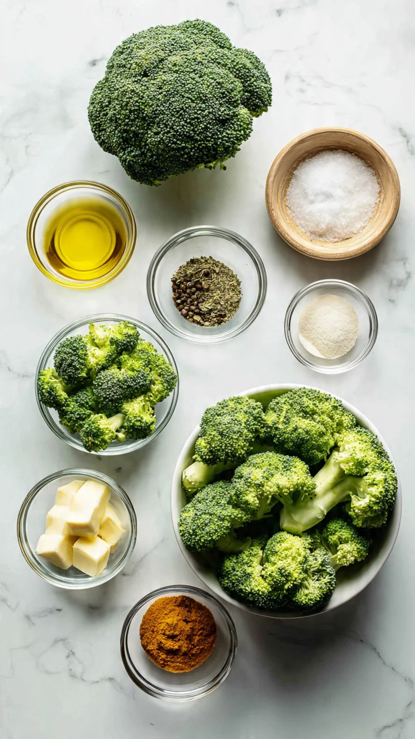 Instant Pot Steamed Broccoli - Ingredients