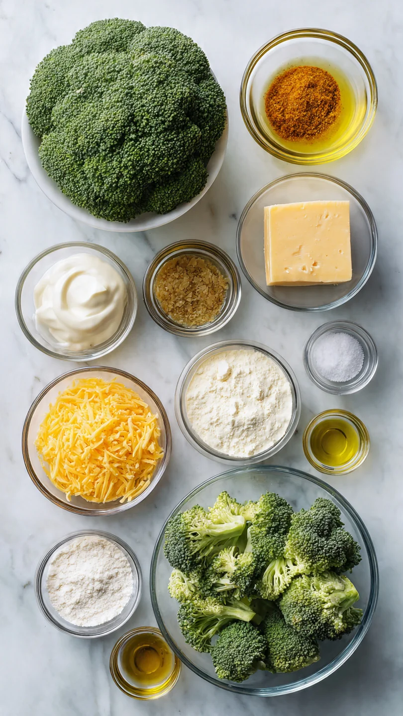 Roasted Broccoli And Cheddar Soup - Ingredients