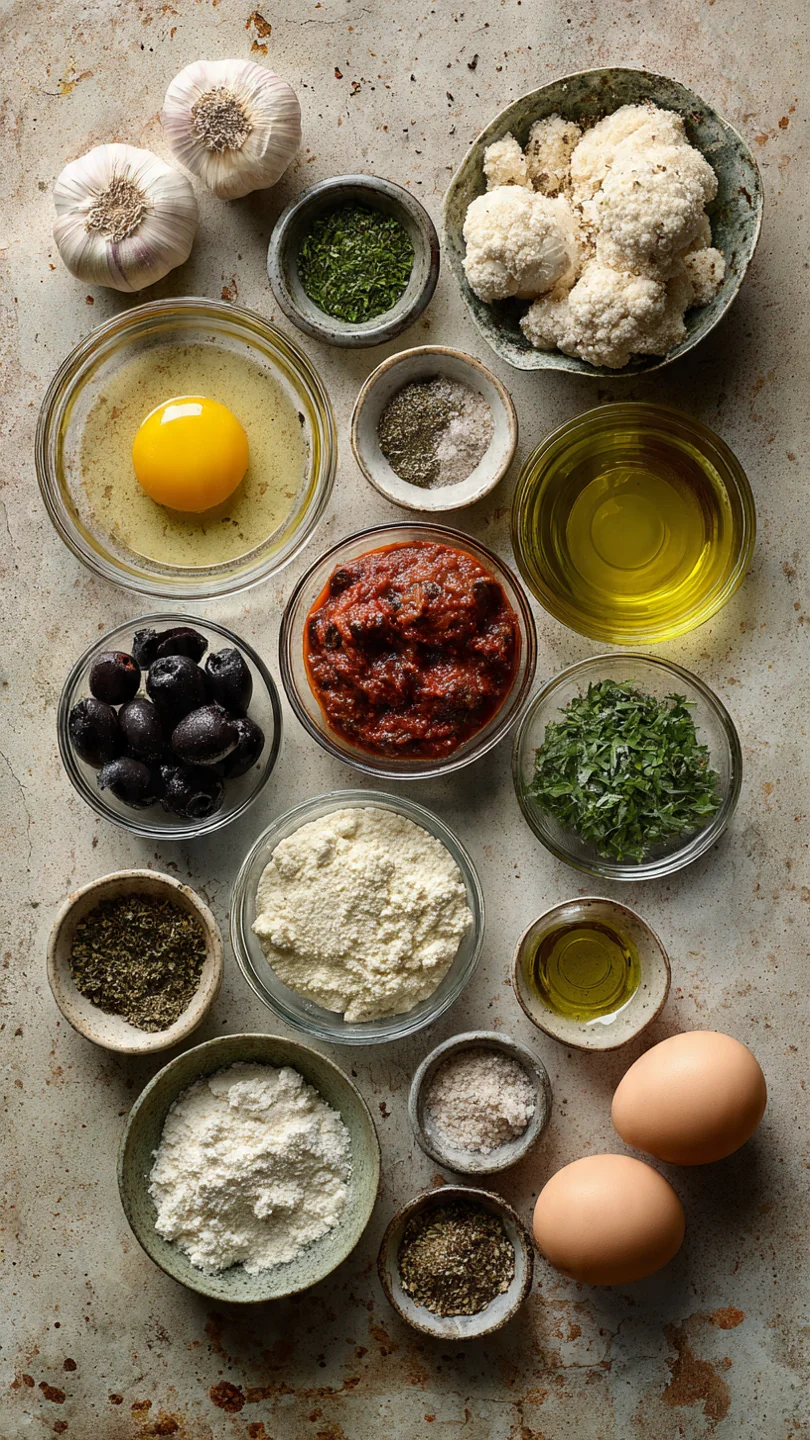 Roasted Garlic Chicken & White Sauce Pizza - Ingredients