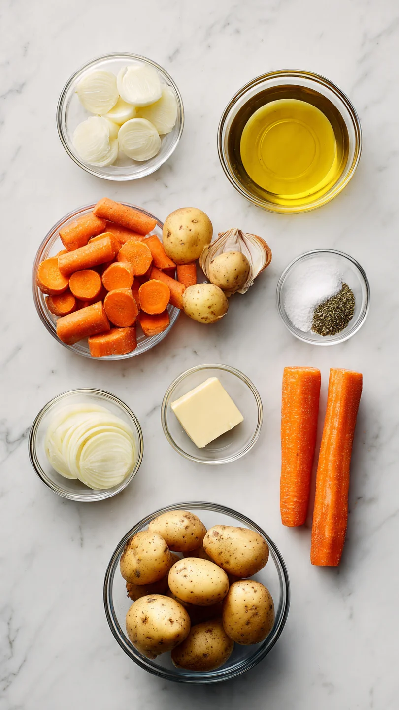 Roasted Potatoes And Carrots Recipe - Ingredients
