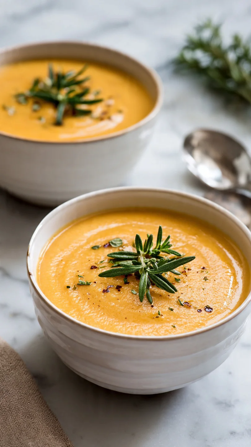 Roasted Sweet Potato, Parsnip And Apple Soup Recipe - Image 1