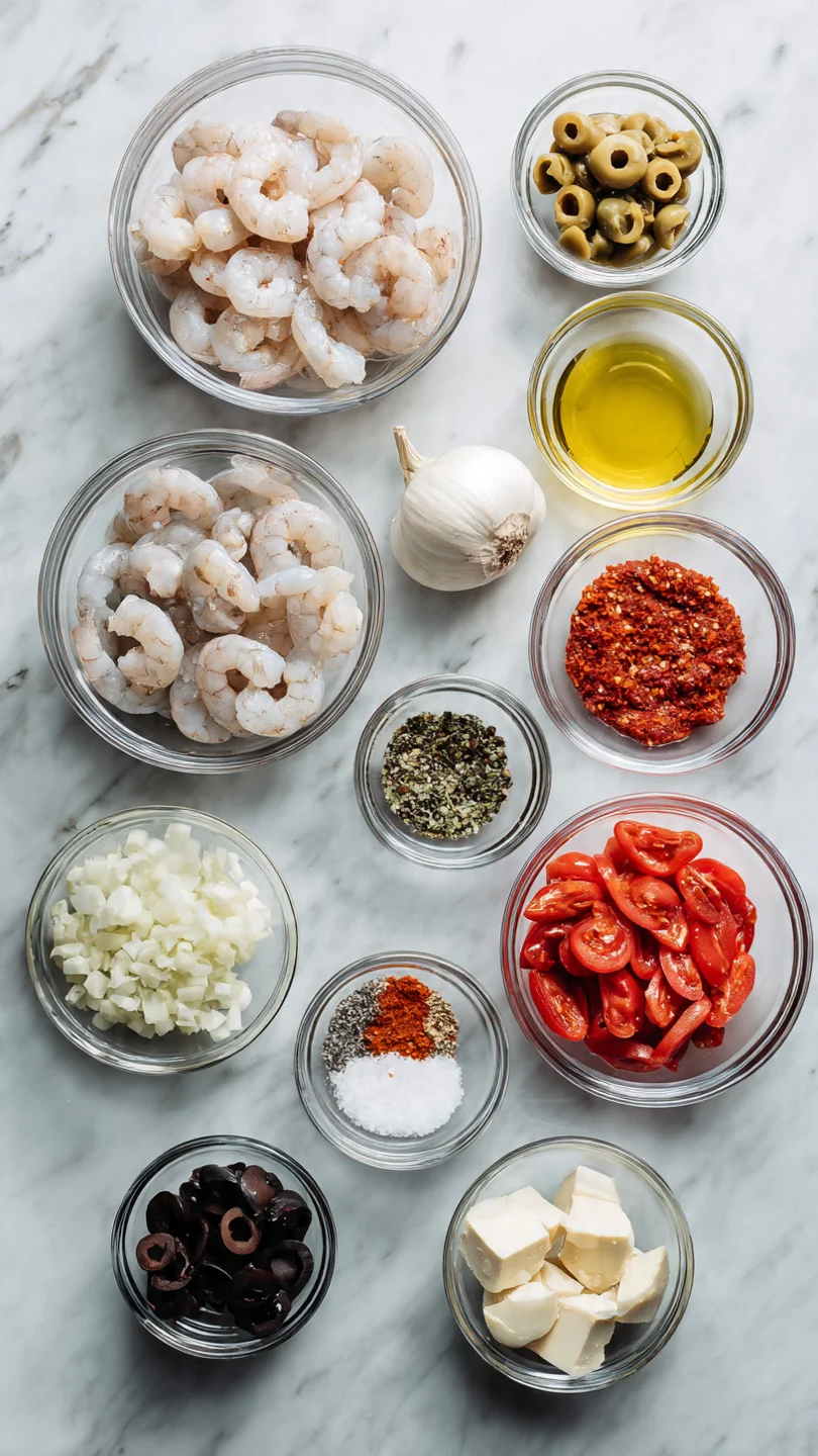 Shrimp Pizza - Ingredients