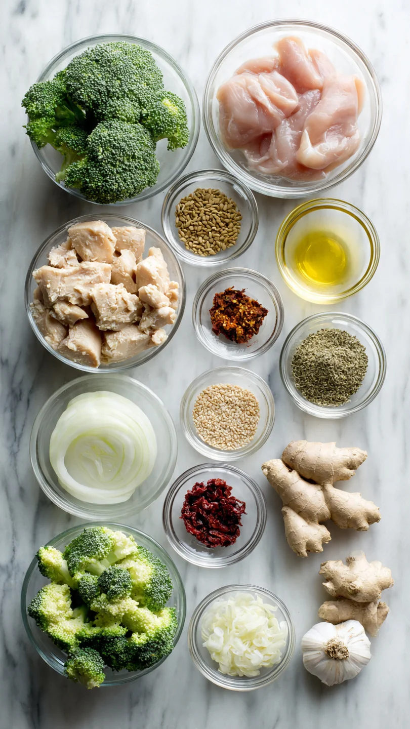 Skinny 15-Minute Sesame Chicken And Broccoli - Ingredients