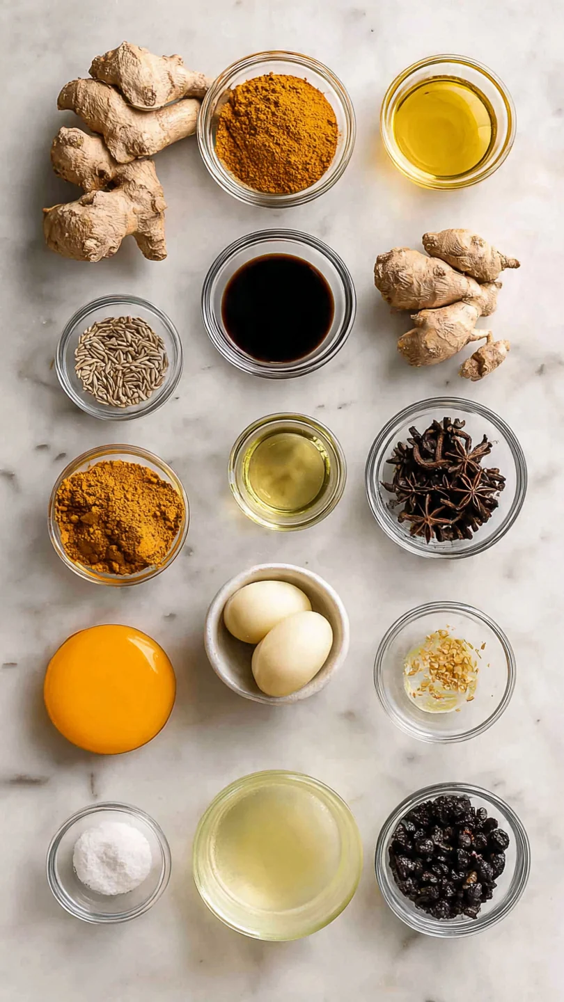 Spiced Roasted Parsnip Soup - Ingredients
