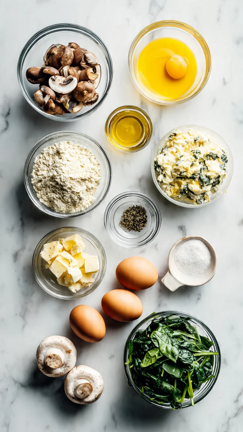 Spinach Quiche Recipe (Crustless) - Ingredients