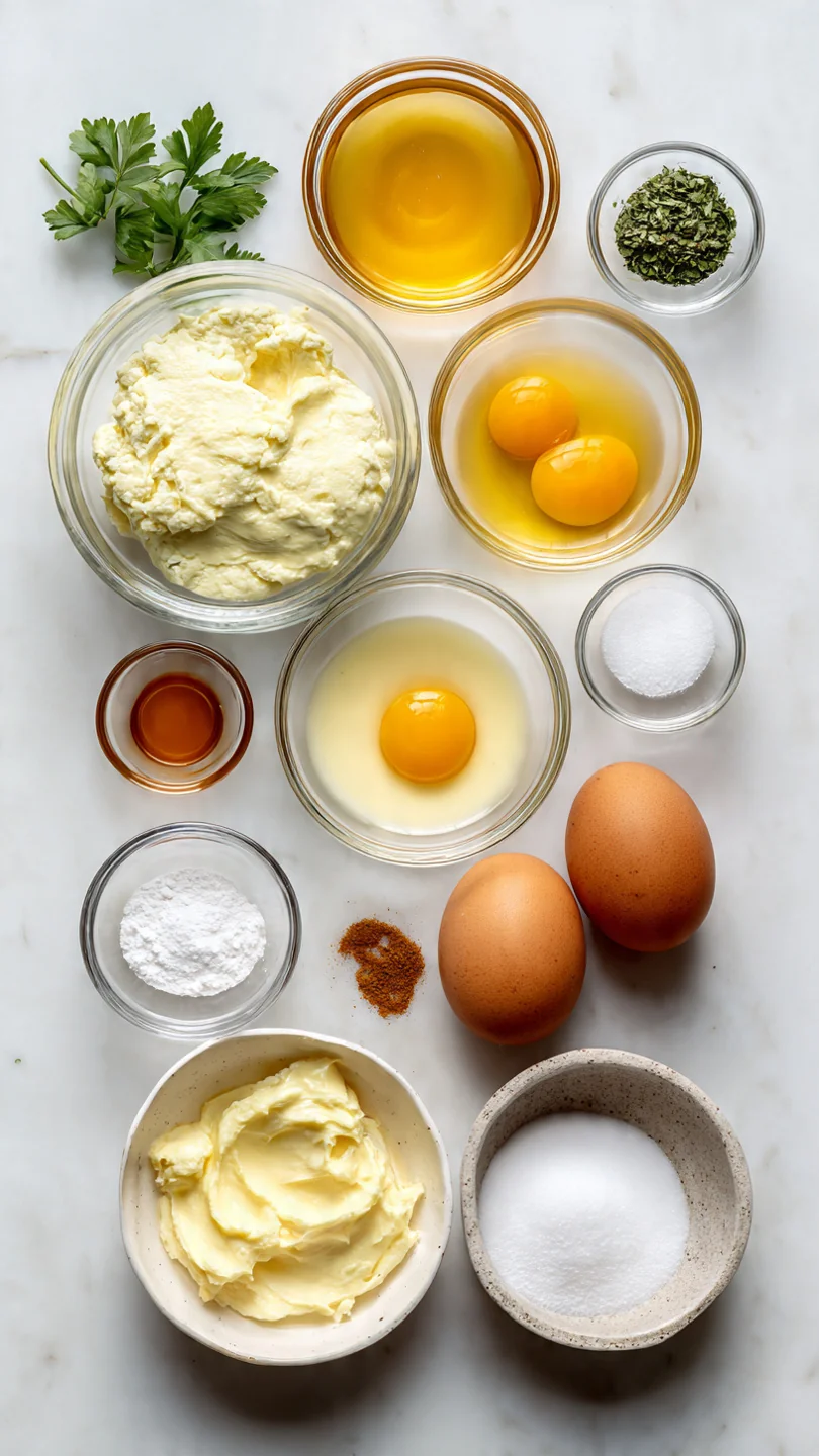 Super Fluffy Scrambled Eggs - Ingredients