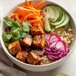 Thai Peanut Tofu Quinoa Bowl - Image 3