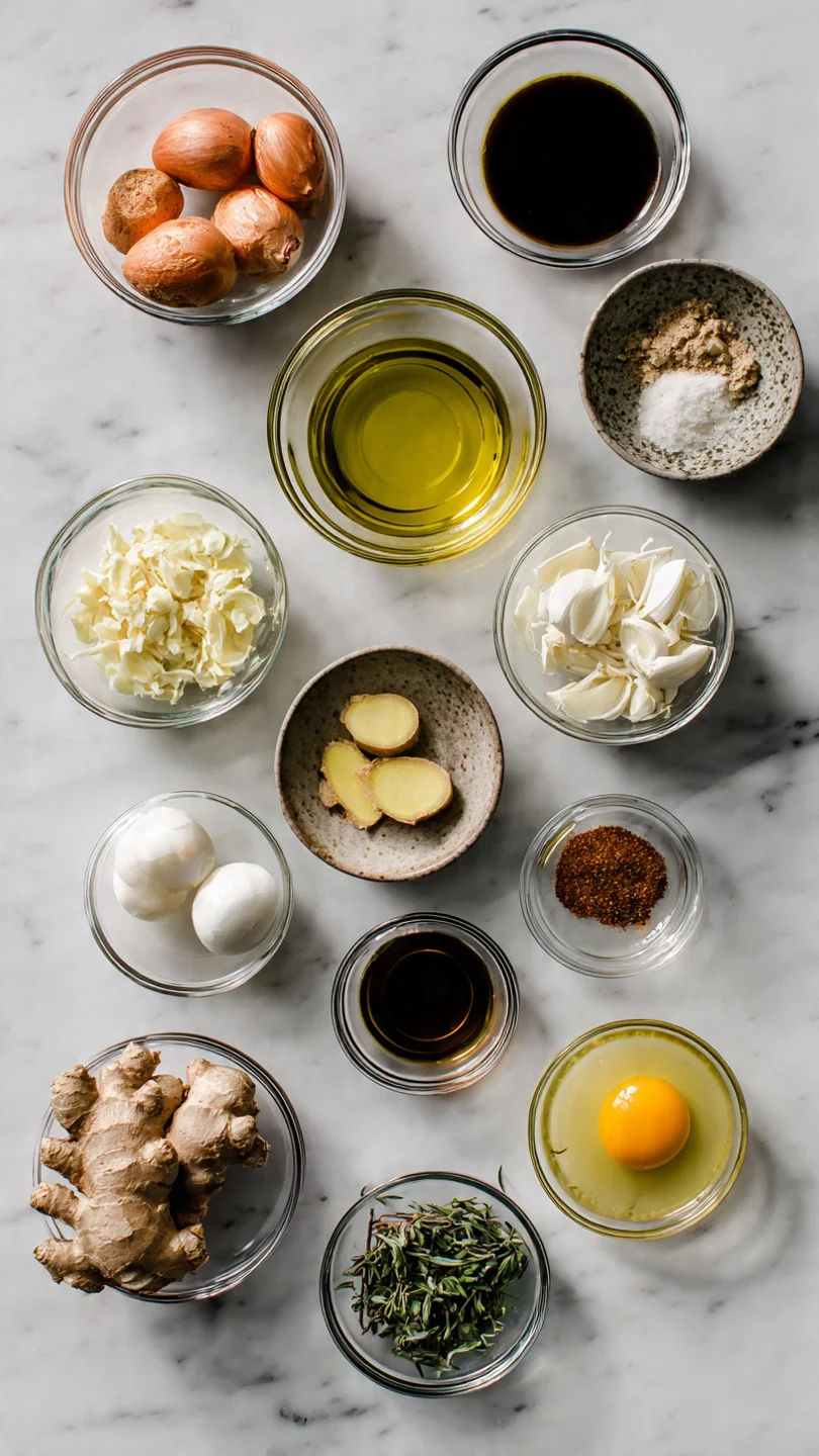 Carrot Parsnip Ginger Lime Soup - Ingredients