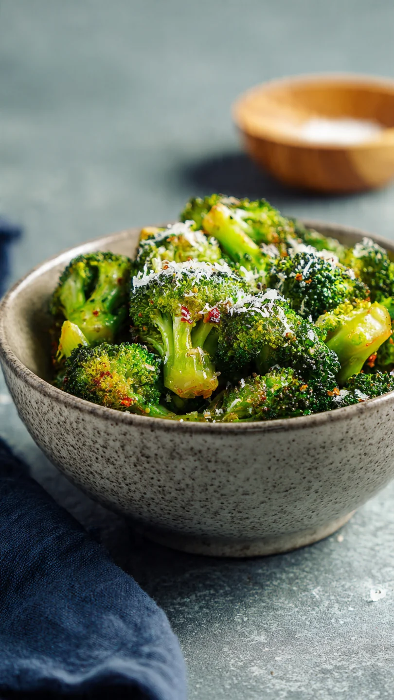 Crispy Garlic Parmesan Roasted Broccoli - Image 1