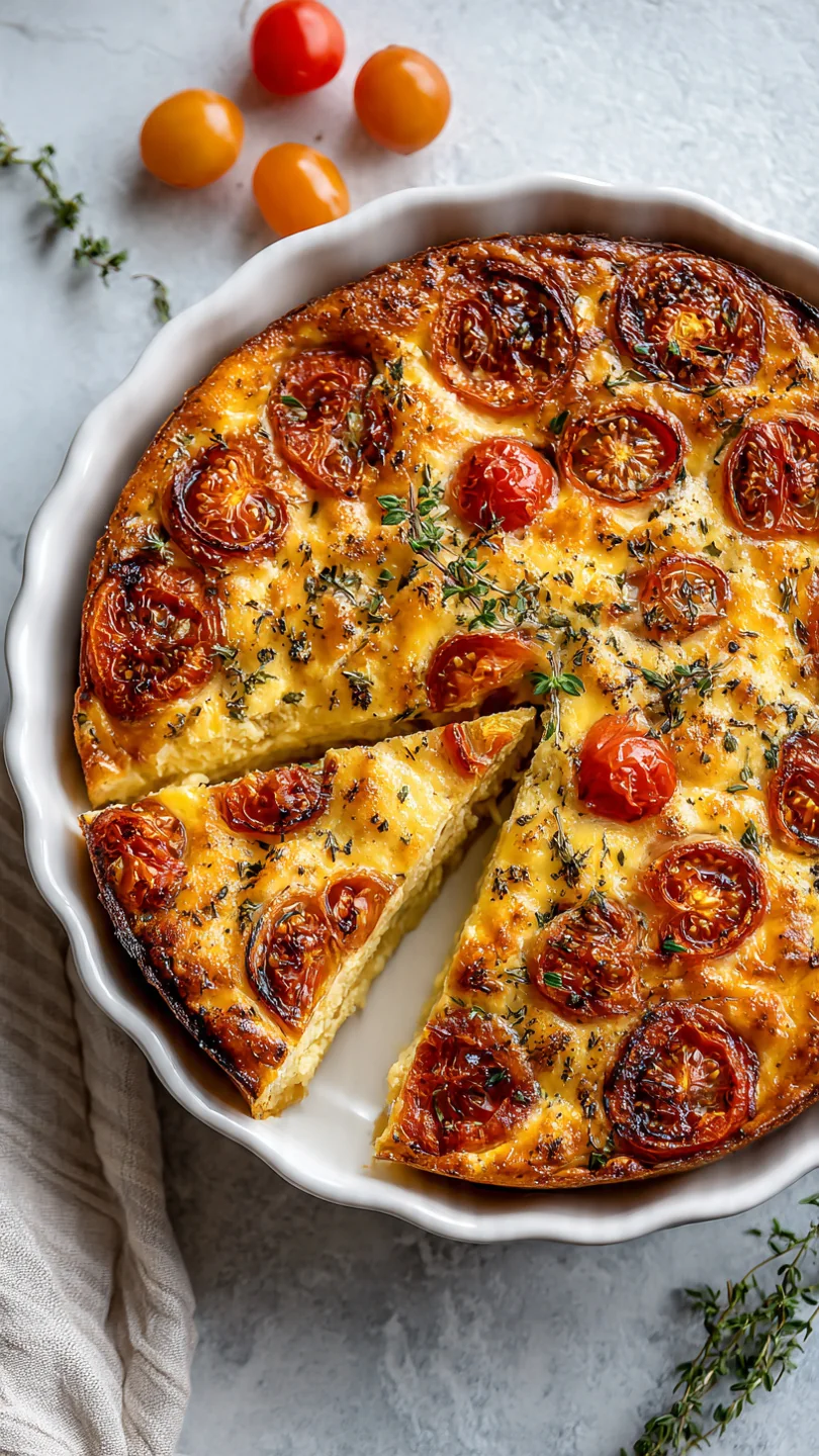 Crustless Tomato Pie - Image 1