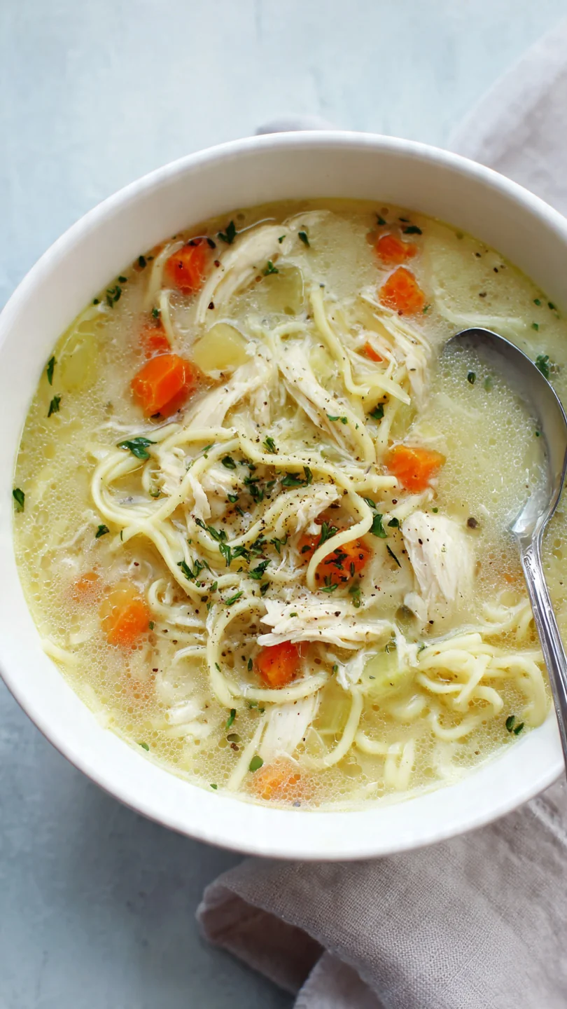 Easy Creamy Chicken Noodle Soup - Ingredients