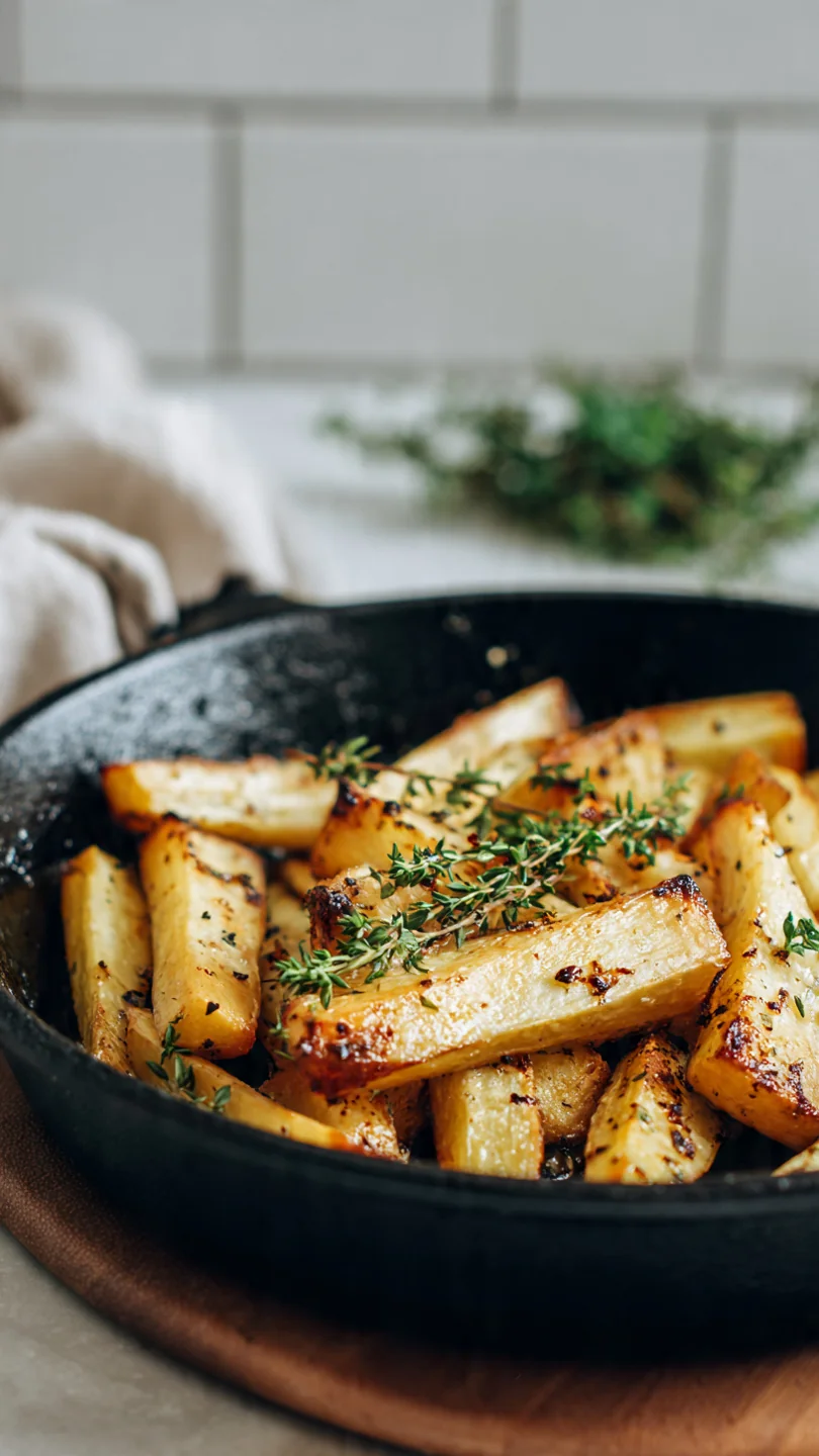 Easy Maple Roasted Parsnips With Thyme - Image 1