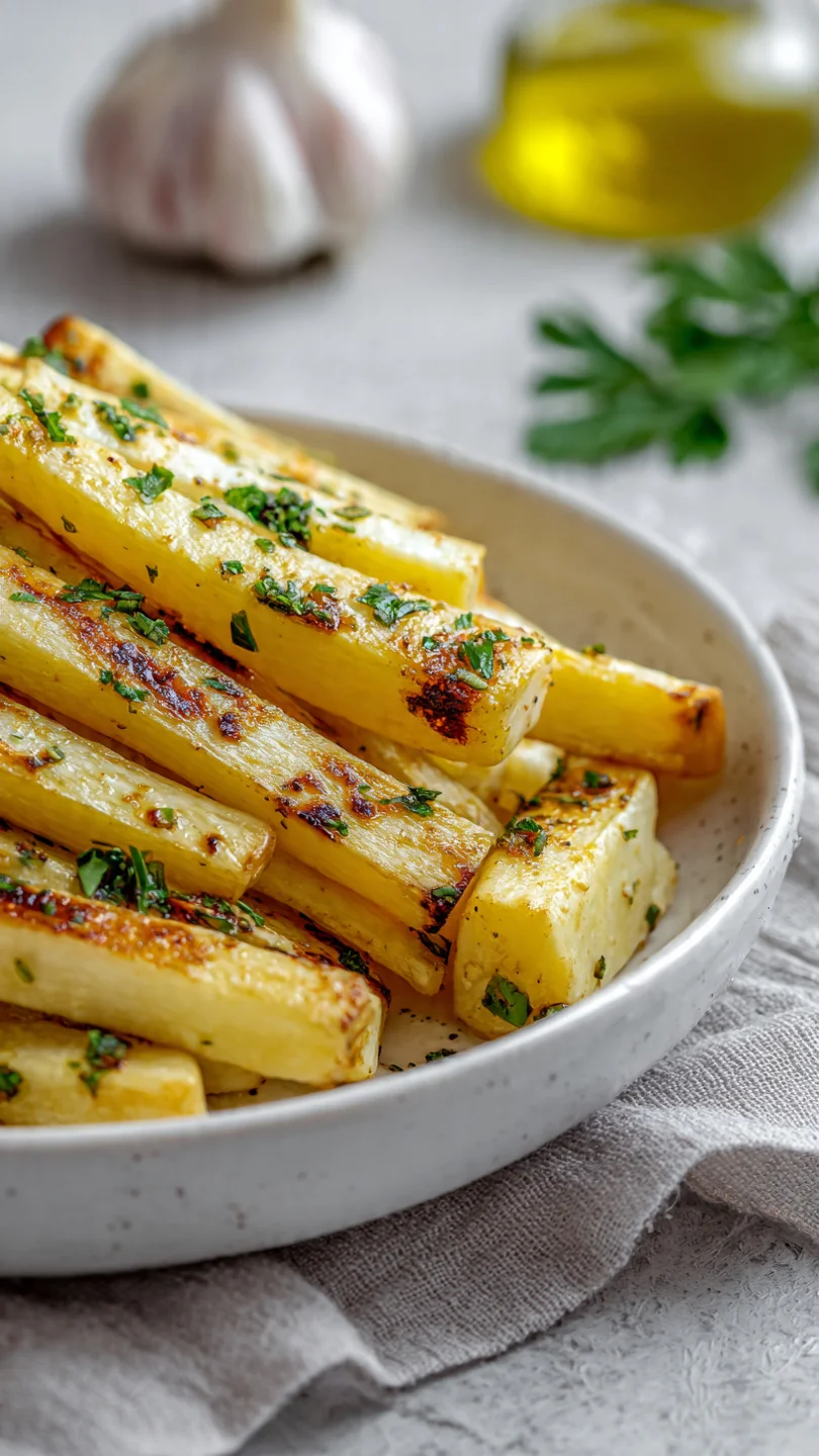 Garlic Butter Roasted Parsnips - Image 1