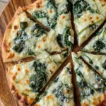 Greek Roasted Garlic Spinach White Pizza - Image 3