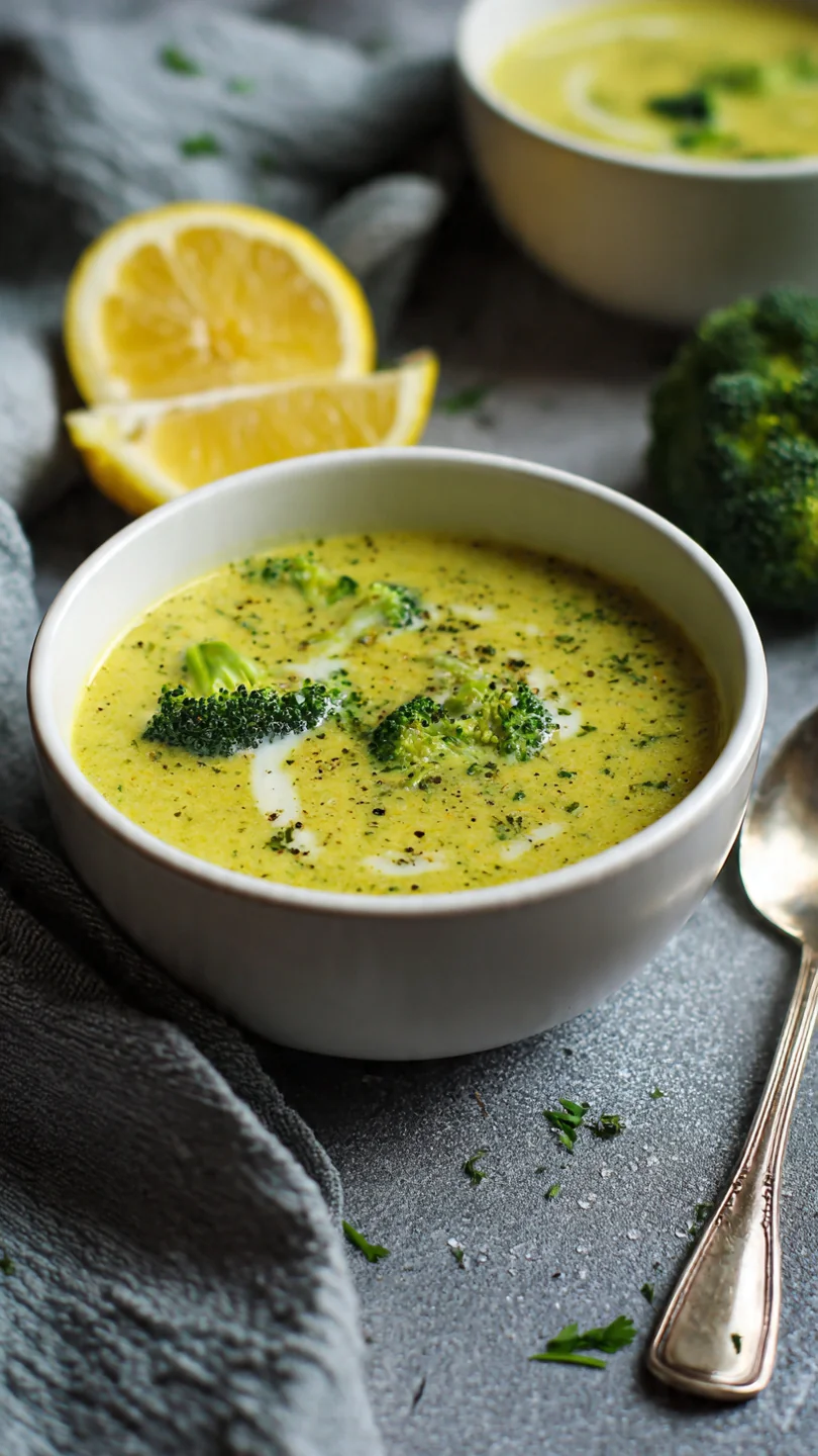Healthier Broccoli Cheddar Soup - Image 1