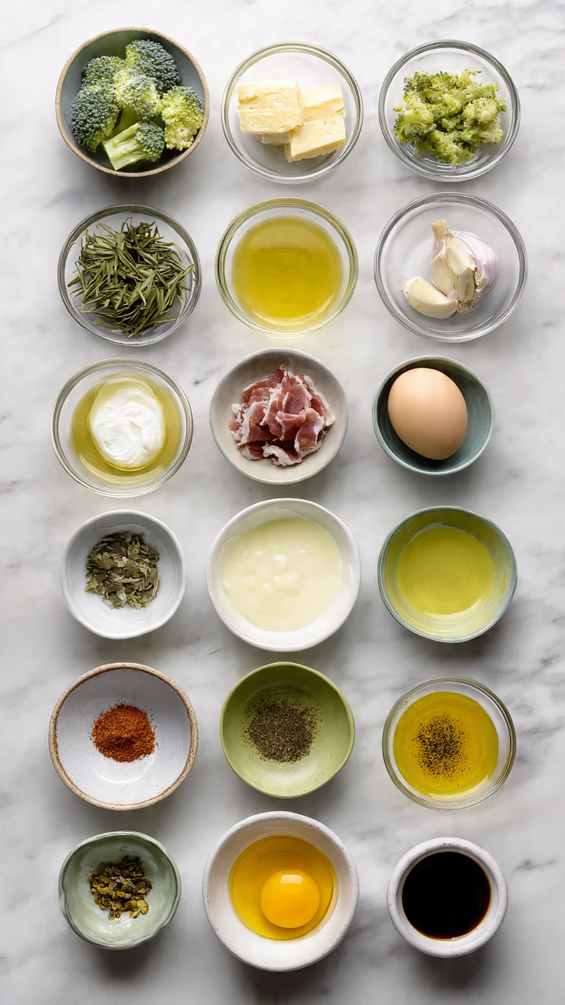 Healthy Broccoli Cheddar Soup - Ingredients