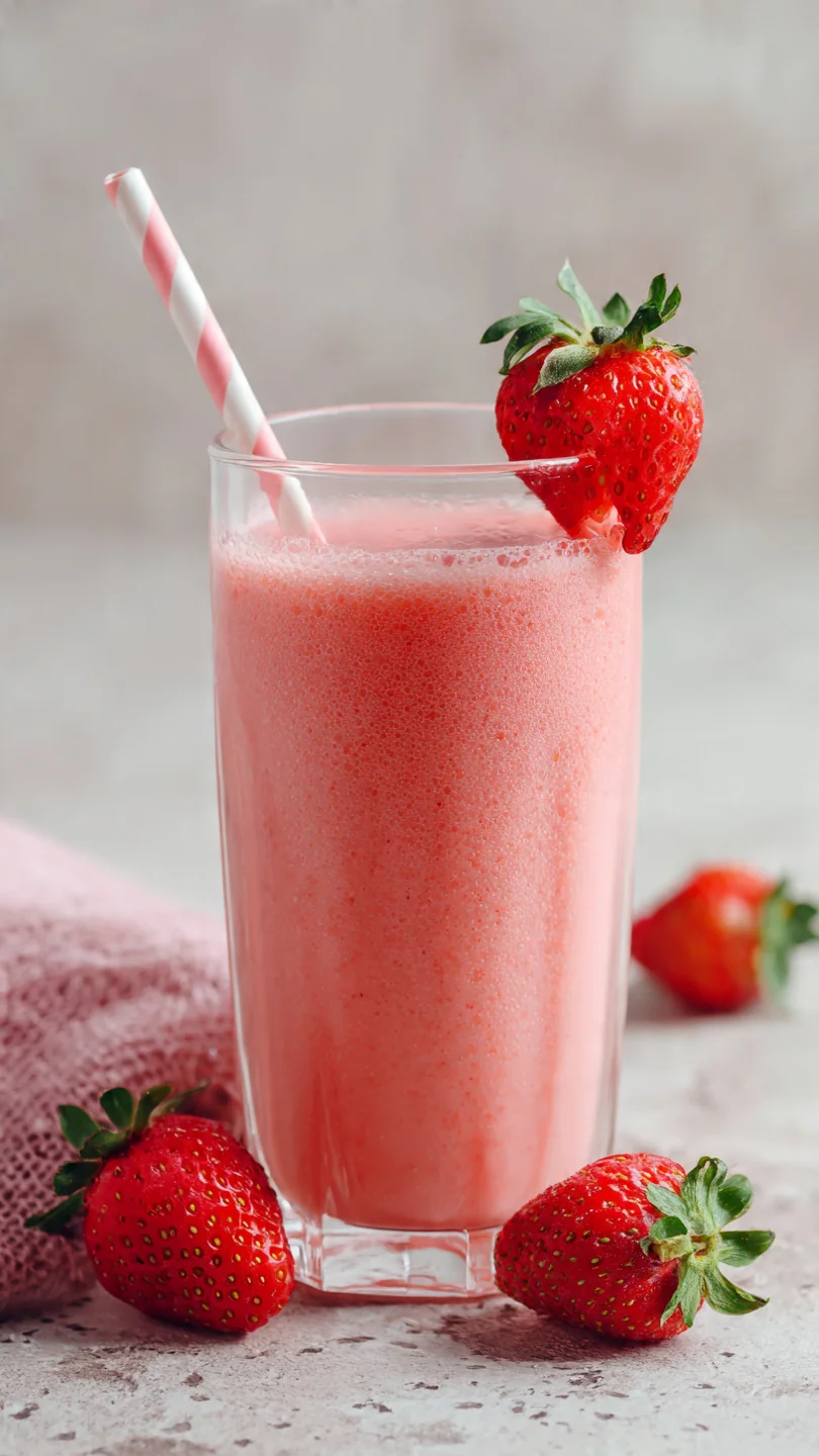 Healthy Strawberry Smoothie Recipe - Ingredients