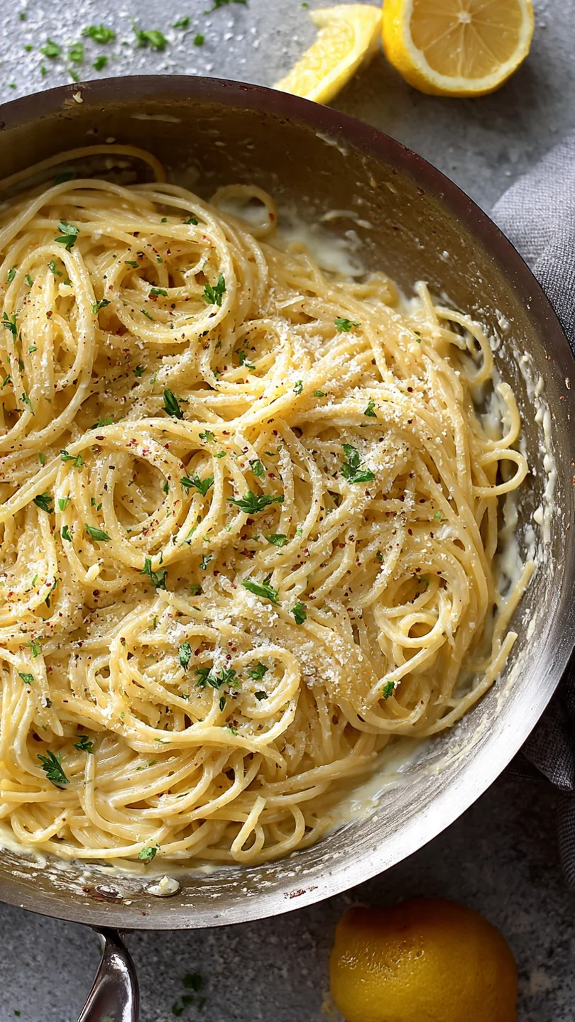 Lemon Butter Garlic Pasta Sauce - Ingredients