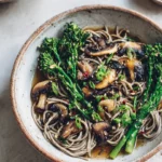 Soba Noodles With Roasted Teriyaki Mushrooms & Broccolini - Image 3