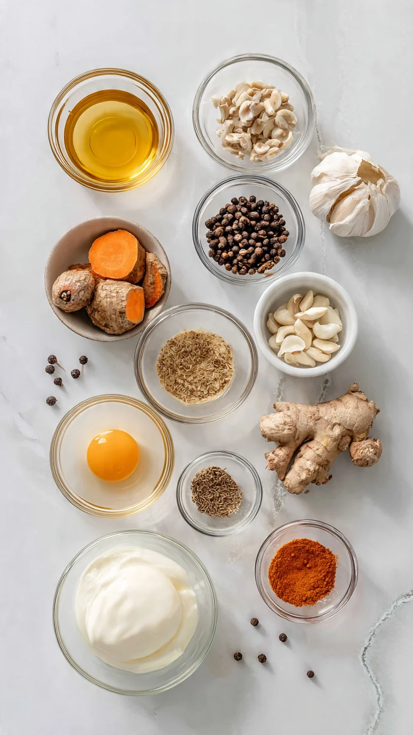 Spiced Roasted Parsnip Soup - Ingredients