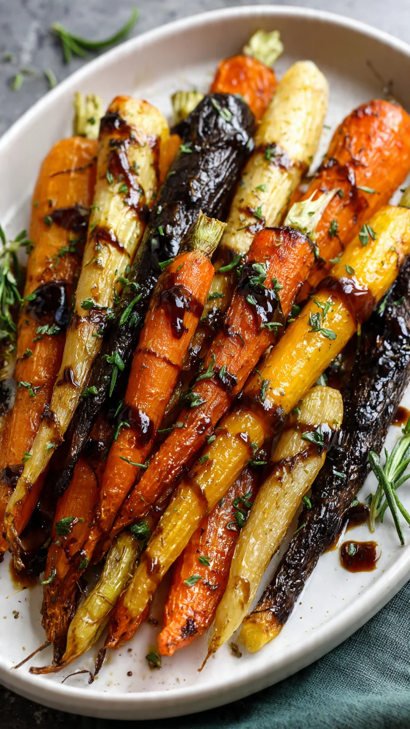 Sweet & Savory Roasted Carrots And Parsnips With Maple Glaze - Image 1